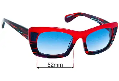 Theo Pine Lentes de Repuesto 52mm wide 