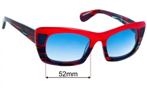 Theo Pine Replacement Lenses 52mm wide 