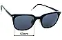 Sunglass Fix Lentes de Repuesto para Tom Ford TF5776-D-B - 53mm Wide 