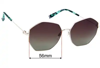 Tommy Hilfiger TH Sun Rx 53 Replacement Lenses 56mm wide 