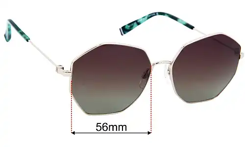 Tommy Hilfiger TH Sun Rx 53 Replacement Lenses 56mm wide 