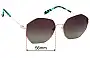 Sunglass Fix Replacement Lenses for Tommy Hilfiger TH Sun Rx 53 - 56mm Wide 