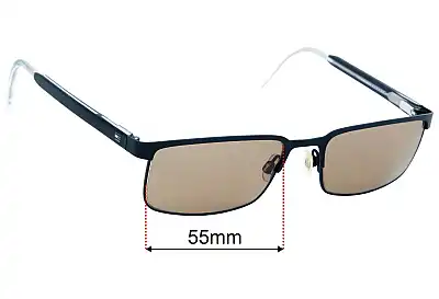 Tommy Hilfiger TH 64 Replacement Sunglass Lenses - 55mm 