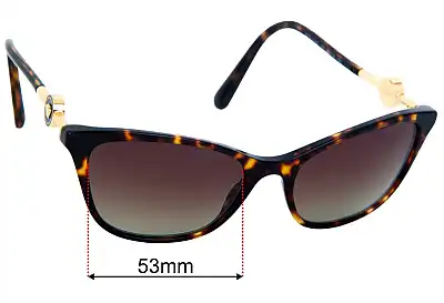 Versace MOD 3293 Ersatzgläser 53mm wide 