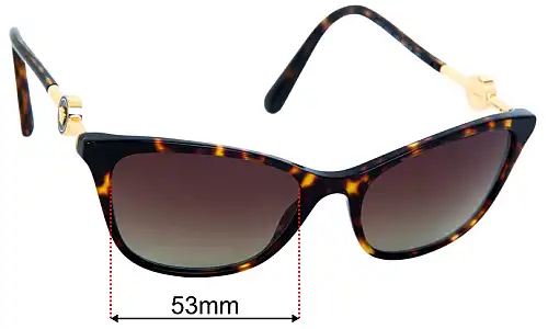 Versace MOD 3293 Replacement Lenses 53mm wide 