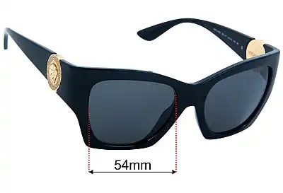 Versace MOD 4452 Replacement Lenses 54mm wide 