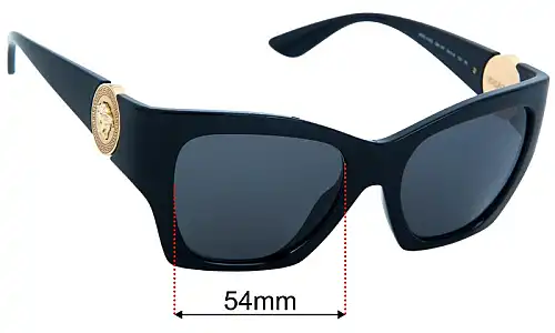 Versace MOD 4452 Replacement Lenses 54mm wide 