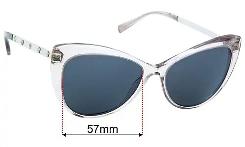 Versace MOD 4348 Replacement Lenses 57mm wide 