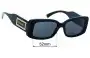 Sunglass Fix Lentes de Repuesto para Versace MOD 4377 - 52mm Wide 