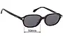 Versace MOD 4514-D Replacement Lenses 53mm wide 