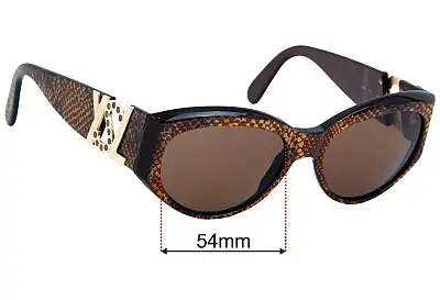 Yves Saint Laurent Y737 Lentes de Repuesto 54mm wide 
