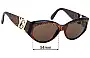 Sunglass Fix Lentes de Repuesto para Yves Saint Laurent Y737 - 54mm Wide 
