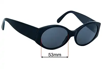 Yves Saint Laurent Y505 Lentes de Repuesto 53mm wide 