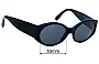 Sunglass Fix Lentes de Repuesto para Yves Saint Laurent Y505 - 53mm Wide 