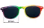Sunglass Fix Replacement Lenses for Zenni Rainbow Clip-Ons - 51mm Wide 
