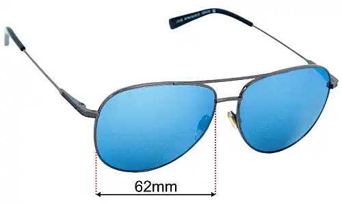 Alex Perry AP Men Sun Rx 20 Replacement Lenses 62mm wide 
