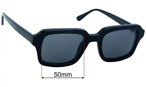 Assembly Label Retro Replacement Lenses 50mm wide 