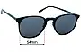 Sunglass Fix Replacement Lenses for Bailey Nelson  Palmer XL - 54mm Wide 