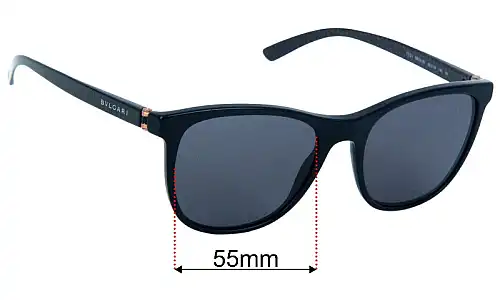 Bvlgari 7031 Replacement Lenses 55mm wide 