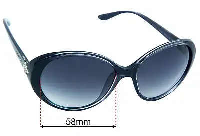 Bvlgari 8128-B Replacement Lenses 58mm wide 