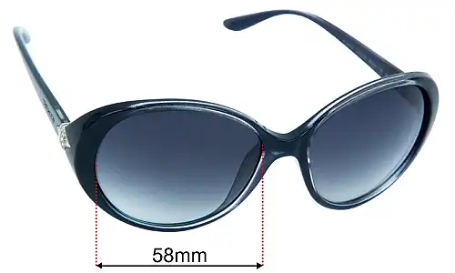 Bvlgari 8128-B Replacement Lenses 58mm wide 
