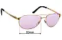 Sunglass Fix Replacement Lenses for Cartier Edition Limitee Santos-Dumont (3554112) - 59mm Wide 