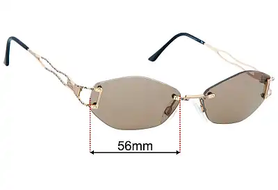 Cazal Mod 146 Replacement Lenses 56mm wide 