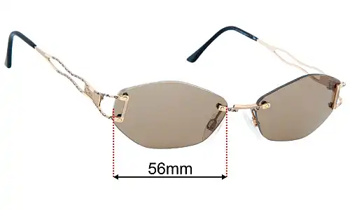 Cazal Mod 146 Replacement Lenses 56mm wide 