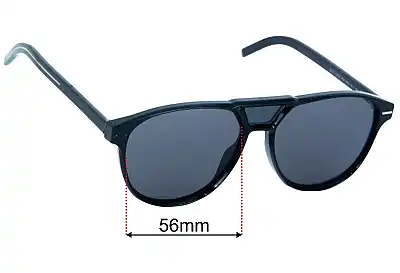 Christian Dior Black Tie 263S Replacement Lenses 56mm wide 