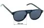 Christian Dior Black Tie 263S Replacement Lenses 56mm wide 