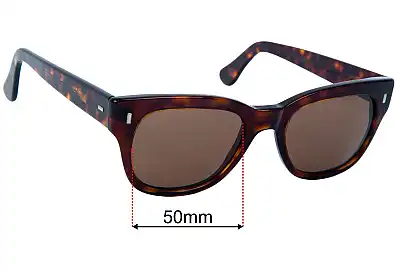 Cutler and Gross of London 0935 Replacement Lenses 50mm wide 