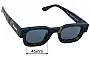 Sunglass Fix Replacement Lenses for D.Franklin Dunar - 57mm Wide 