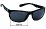 Sunglass Fix Ersatzgläser für Emporio Armani EA2317 - 59mm Wide 