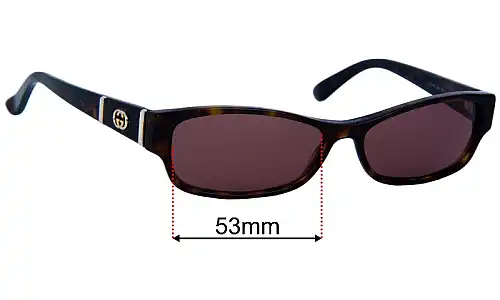 Gucci GG 3201 Replacement Lenses 53mm wide 