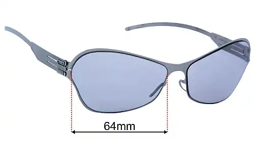 IC! Berlin Daphne Replacement Lenses 64mm wide 