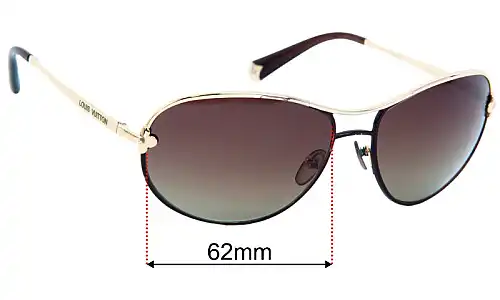 Louis Vuitton Z0378U Replacement Lenses 62mm wide 