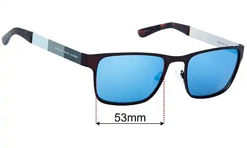 Marc by Marc Jacobs MMJ 595 Replacement Lenses 53mm wide 
