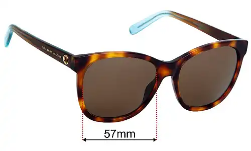 Marc by Marc Jacobs Sun Rx 17 Replacement Lenses 57mm wide 