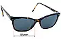 Sunglass Fix Replacement Lenses for Mimco Mimco 01 - 55mm Wide 