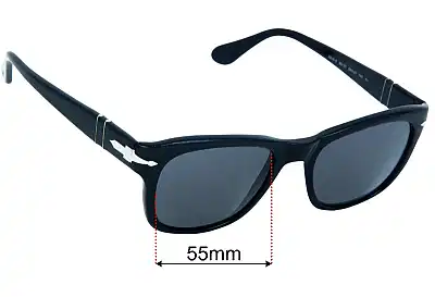 Persol 3313-S Replacement Lenses 55mm wide 