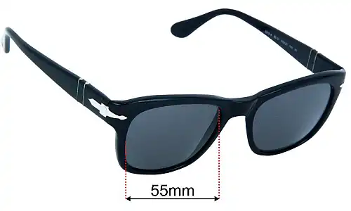 Persol 3313-S Replacement Lenses 55mm wide 