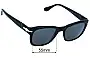 Sunglass Fix Replacement Lenses for Persol 3313-S - 55mm Wide 