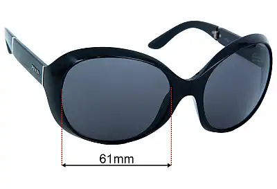 Prada SPR120 Ersatzgläser 61mm wide 