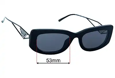 Prada SPR14Y Ersatzgläser 53mm wide 