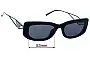 Sunglass Fix Replacement Lenses for Prada SPR14Y - 53mm Wide 
