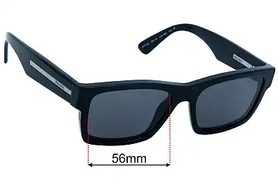 Prada SPR25Z Ersatzgläser 56mm wide 