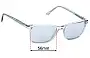 Sunglass Fix Replacement Lenses for Prada VPR14W - 56mm Wide 