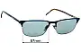 Sunglass Fix Ersatzgläser für Prada VPR66Y - 57mm Wide 