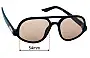 Sunglass Fix Replacement Lenses for Quay Jet Set - 54mm Wide 