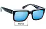 Sunglass Fix Replacement Lenses for Ray-Ban RB2191 Inverness - 55mm Wide 